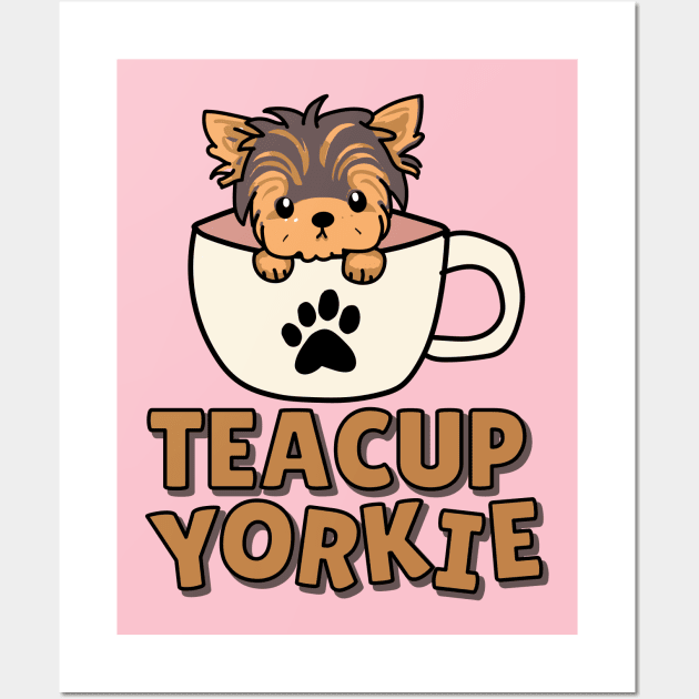 Teacup Yorkie Wall Art by sevav